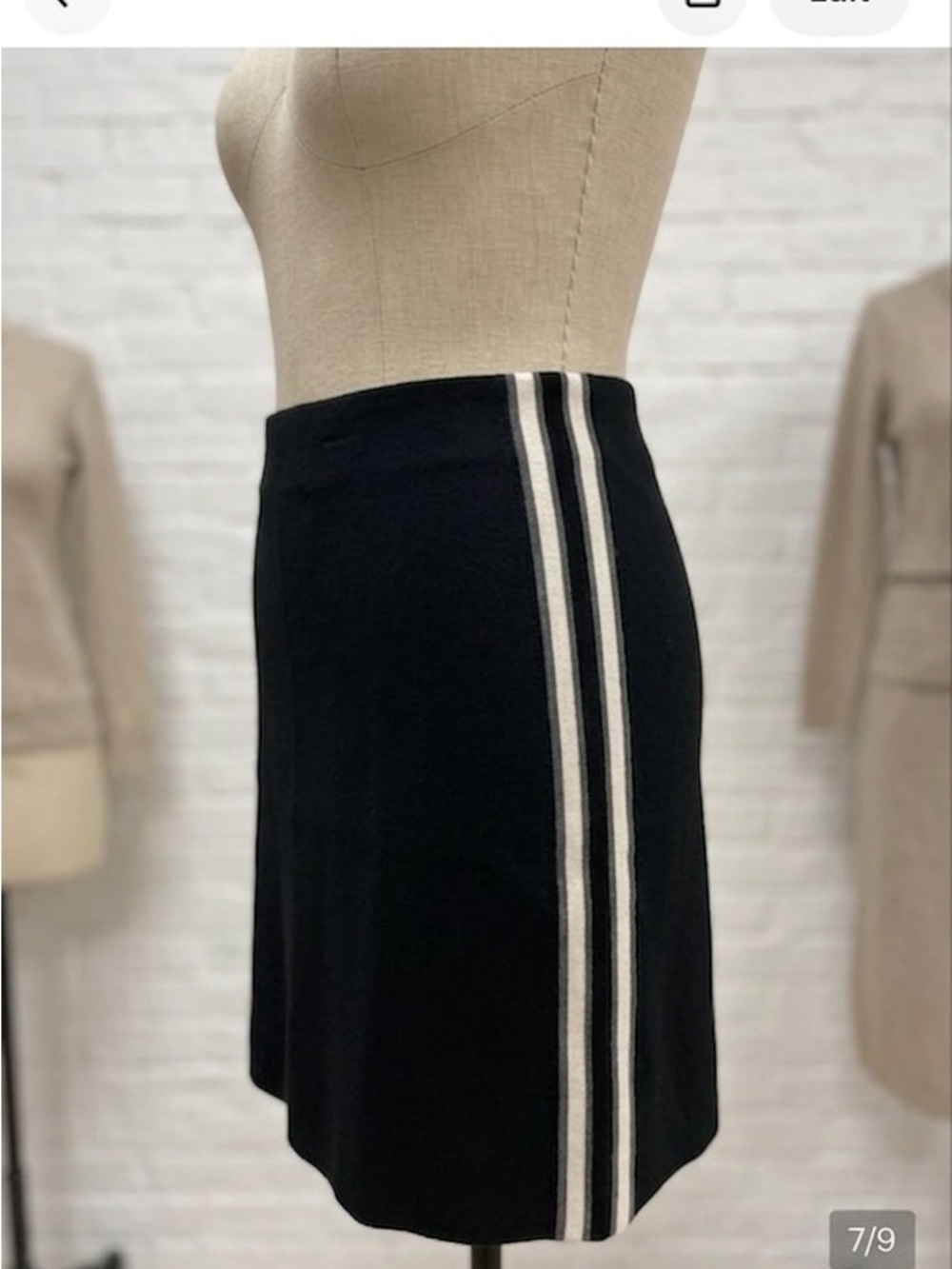 Banana Republic Black Mini Skirt new with tag Size 14